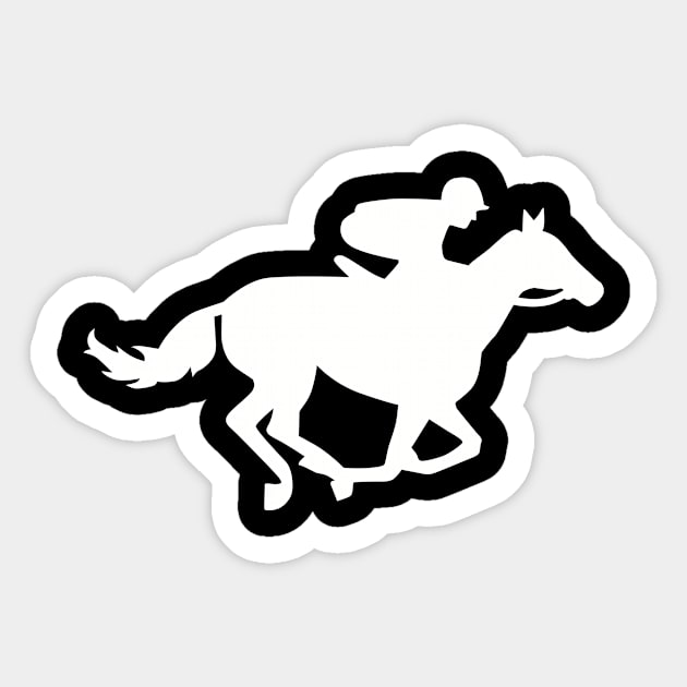 Horse race Sticker by Designzz